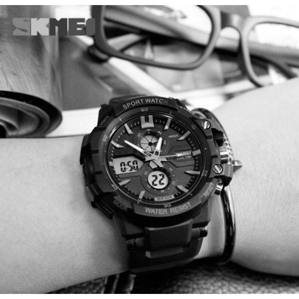 Мужские наручные часы Skmei Resist 0990 Черные Винница - изображение 10