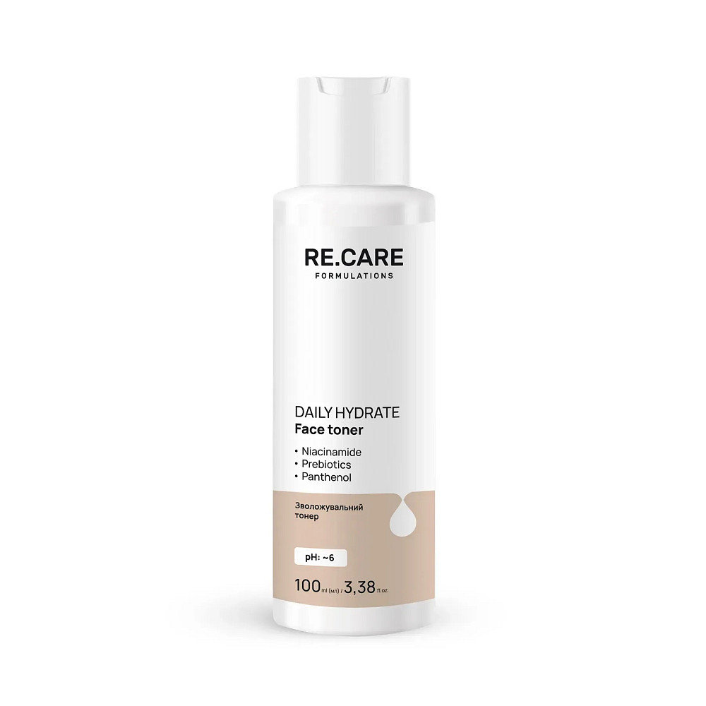 Зволожувальний тонер Daily Hydrate Face Toner RE.CARE 100 мл Київ - фото 3