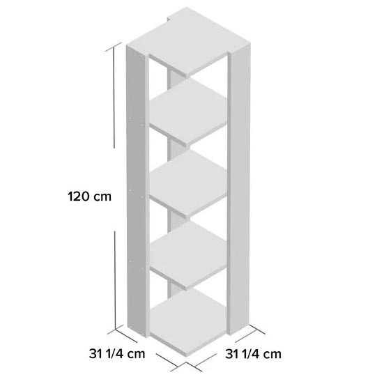 Стеллаж угловой 