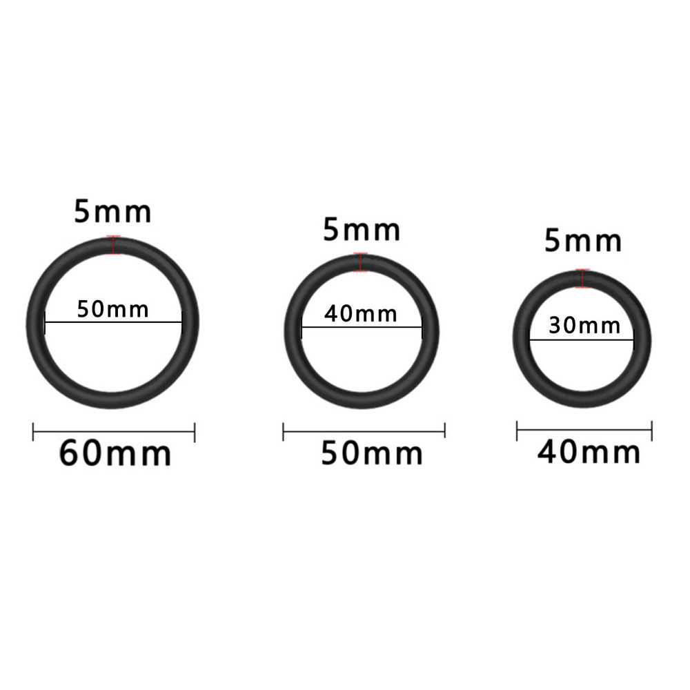 Ерекційні кільця - Erospace Men’s Play Set Of 3 Cock Rings B7 Sex Aura Київ - фото 5