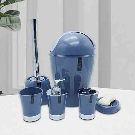 Набор аксессуаров для ванной Bathlux люкс качества , 6 предметов Синий Каменец-Подольский