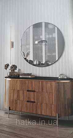 Шпалери вінілові на флізеліні AdaWall Seyyah 1.06х10 смуги структурні сірі коричневі сріблясті Київ