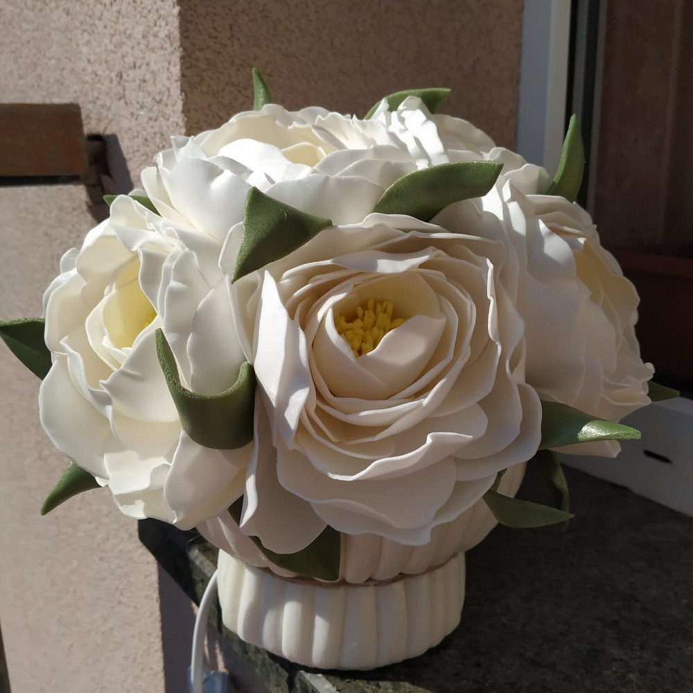 Світильник-нічник "Букет півонії у вінтажному кошику" Дніпро - фото 7