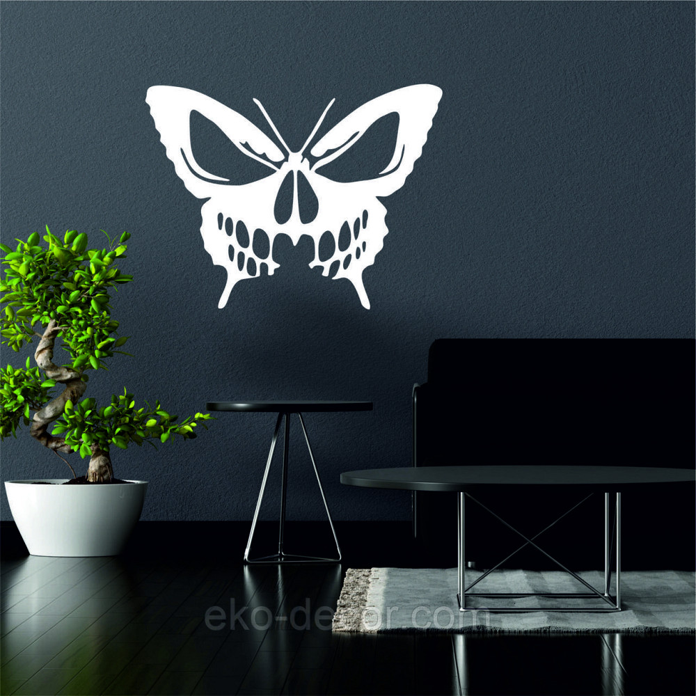 Декоративное настенное 3D Панно «Череп», Декор на стену с объемом 50*38 см, Белый Киев - изображение 7