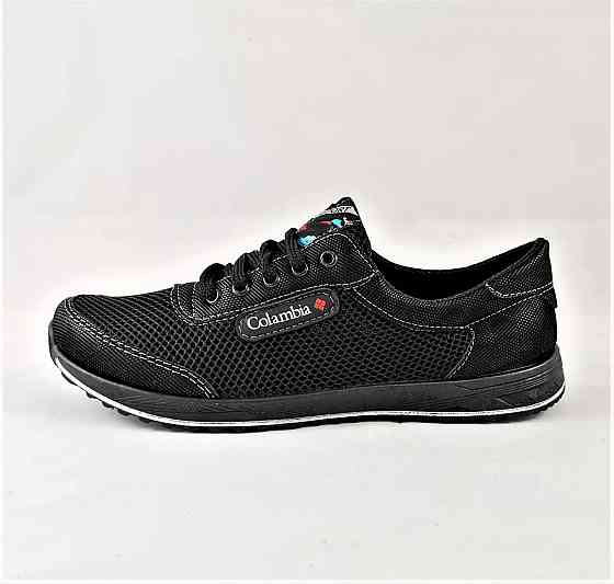 Кроссовки Мужские Сеточка Чёрные Летние Мокасины (размеры: 40,41,44) Днепр