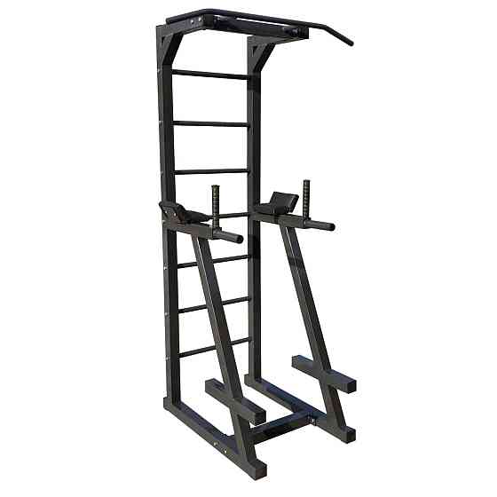 Турник + пресс + брусья шведская стенка 60х60 мм KZ-809 Черный Спортивные стенки и турники для дома разборная Киев