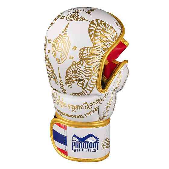 Рукавиці ММА Phantom Muay Thai White Gold S/M (капа в подарунок) Кам'янське