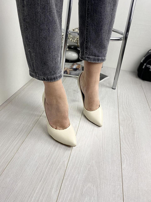 Nivelle Туфлі жіночі NIVELLE бежеві натуральна шкіра каблук 11 см 36р. 39р. (1740/10502-10512) Коломыя - изображение 5