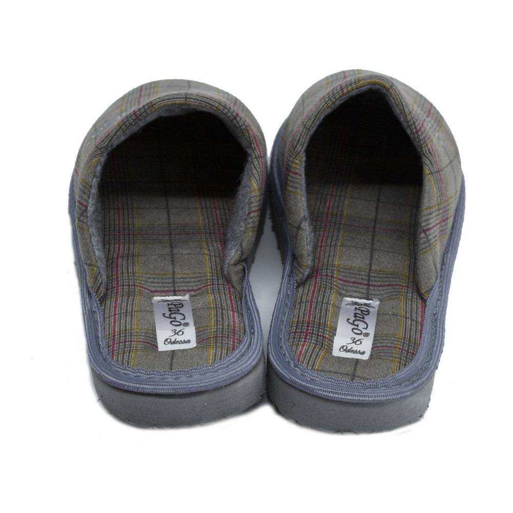 Хатні капці закриті тм "PaGo" Шотландська карта сірий підліток для хлопчика Одеса - фото 5