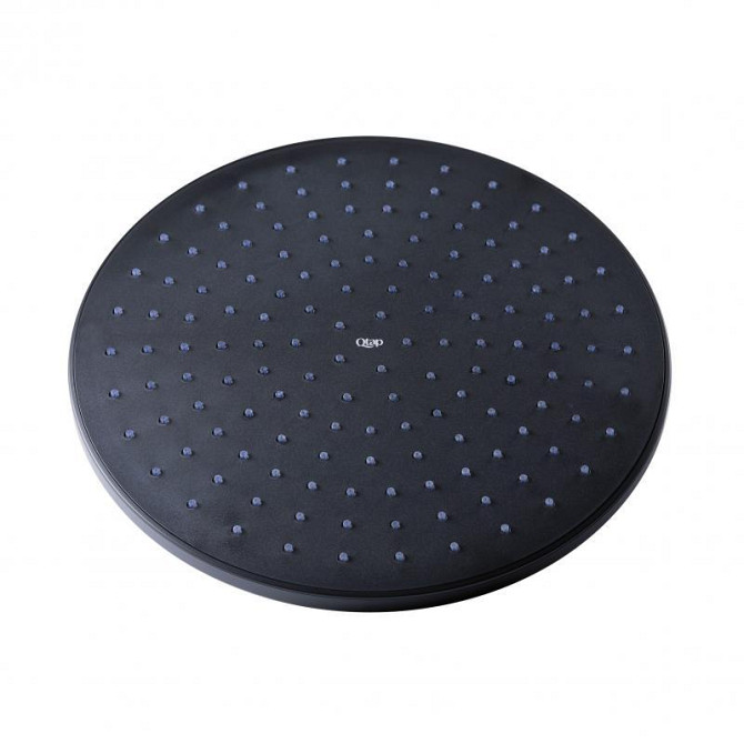 Лейка для верхнего душа латунь Qtap Hlavova 230 мм округлая QTHLAVA228O1ZBB Black Matt Харьков - изображение 1