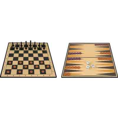 Настольная игра Ambassador Набор 3-in-1 Backgammon Chess Draughts (англ) (6337864) Винница