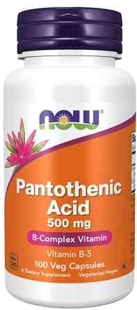 Пантотеновая кислота Now Foods Pantothenic Acid 500 мг 100 вег капс Киев