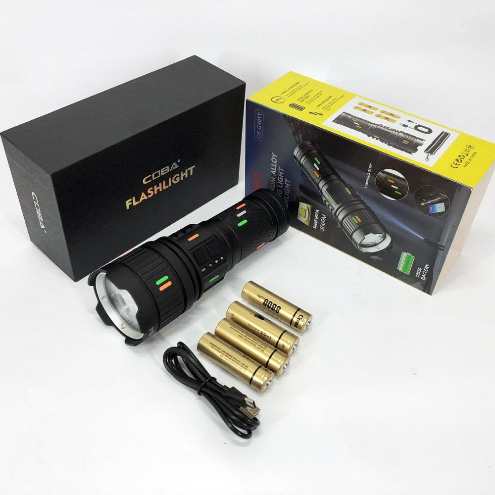 Военный армейский фонарик нашлемный CB-G401Y-30W, Сверхмощный фонарь лед, Ручной фонарик cob QH-41 Львов - изображение 7