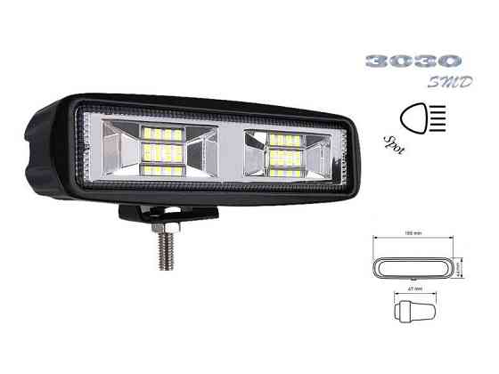 Фара додаткового світла M-48W / Spot спрямований промінь світла кут свічення 30° вольтаж 12-24V Харків