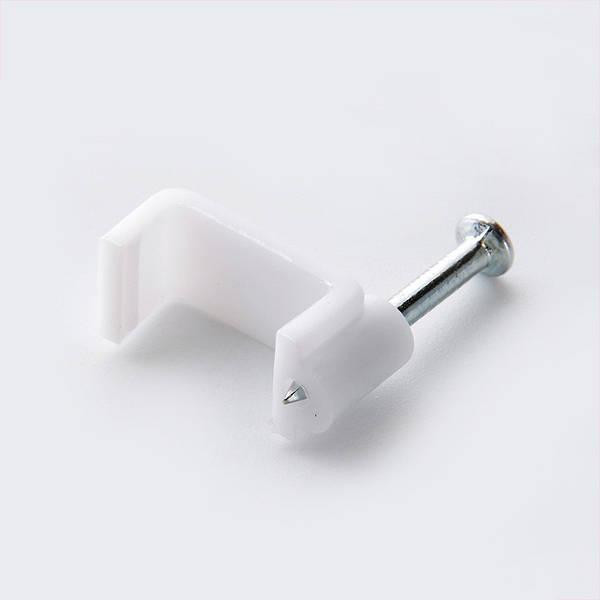 Кабельна кліпса плоска 12*7 мм (100 шт) Харків - фото 1