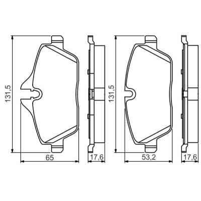 Гальмівні колодки Bosch 0 986 495 251 Вінниця