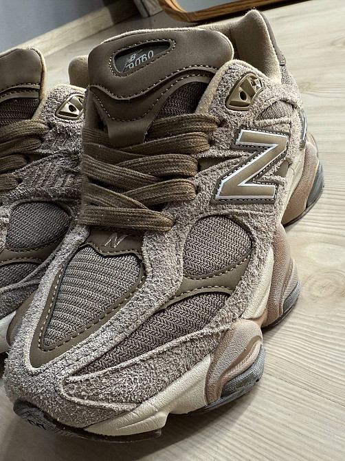 Кросівки жіночі і чоловічі NB 9060-3 замша з сіткою потерті унісекс бежеві, 36, 23 см Київ - фото 14