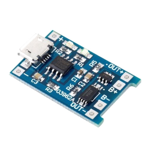 Модуль зарядки літієвих Li-ion батарей від MicroUSB TP4056 і захист DW01 Вінниця - фото 1