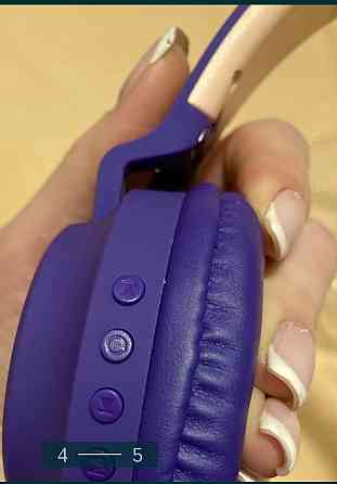 Безпроводные детские Наушники ,мигают: BT028 Fingertime , Фиолетовые Киев