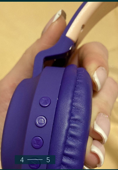 Безпроводные детские Наушники ,мигают: BT028 Fingertime , Фиолетовые Киев - изображение 4
