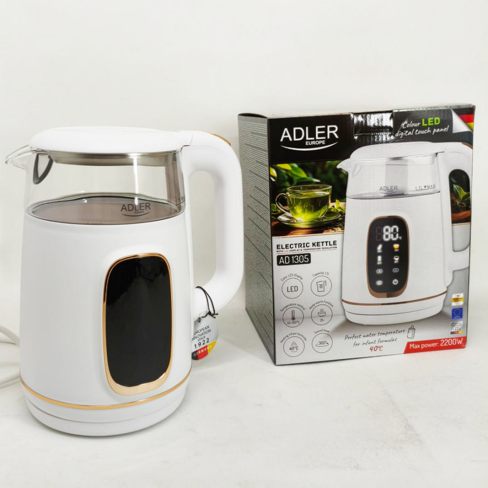 Якісний електричний чайник для дому Adler, Електричний чайник із сучасним дизайном ZO-66 Львів - фото 8