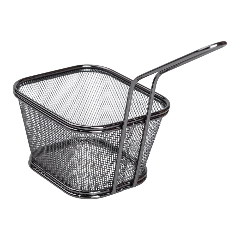 Zhongjing Кошик сервірувальний для картоплі фрі та снеків 13×11×7 см Чорний HP-19-4-L-B Коломия - фото 3
