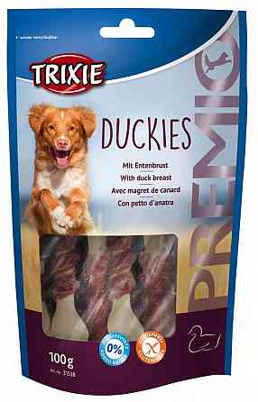 Trixie (TX-31538) PREMIO Duckies ласощі для собак кістки з качкою 100 г Вінниця