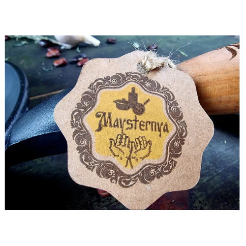 Сковорідка d28*6cм скляна кришка з дерев'яною ручкою чавунна лита Т306С3Ук Майстерня Житомир - изображение 6