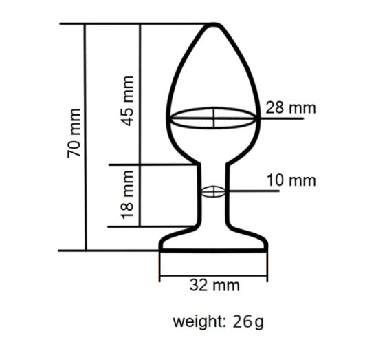 Силиконовая анальная пробка EGZO - Silicone Pink Round Plug Purple, size S Sex Aura Киев