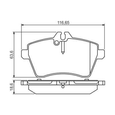 Гальмівні колодки Bosch 0 986 495 273 Вінниця