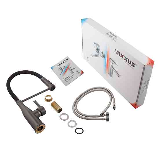 Змішувач для кухні Mixxus Premium Summer 017 GRAPHITE REFL.BLACK (MI6962) Київ