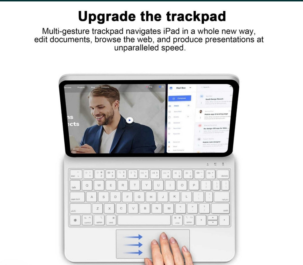 Клавіатура Goojodog Magic Keyboard для Apple iPad Pro, Air 4,5. Київ - фото 6