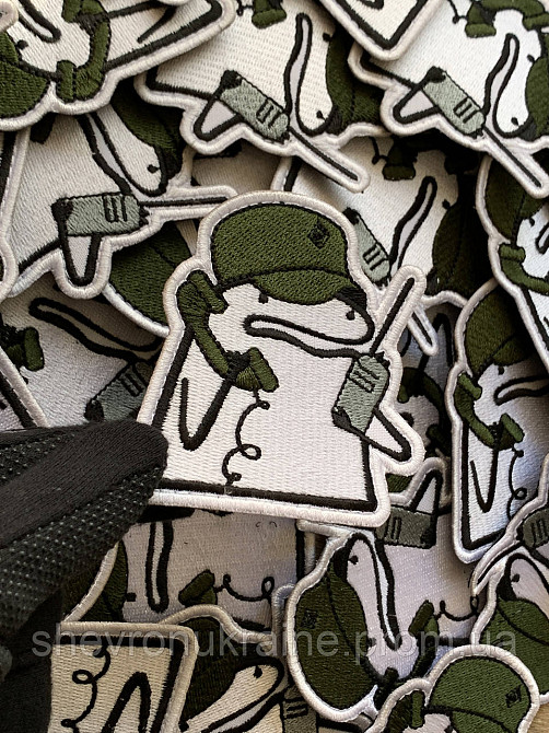 Шеврон флорк зв'язківець (Форма контурна. На липучці) Розмір 8x7.5см Київ - фото 4