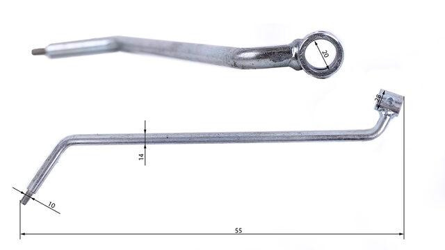 Рычаг переключения передач (кулиса) тип№2 - Мототрактор Мукачево - изображение 1