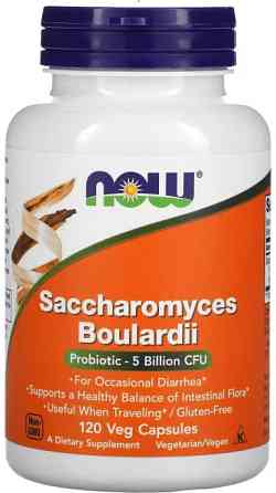 Сахаромицеты Буларди Now Foods Saccharomyces Boulardii 5 млрд. КОЕ 120 вег капс Киев