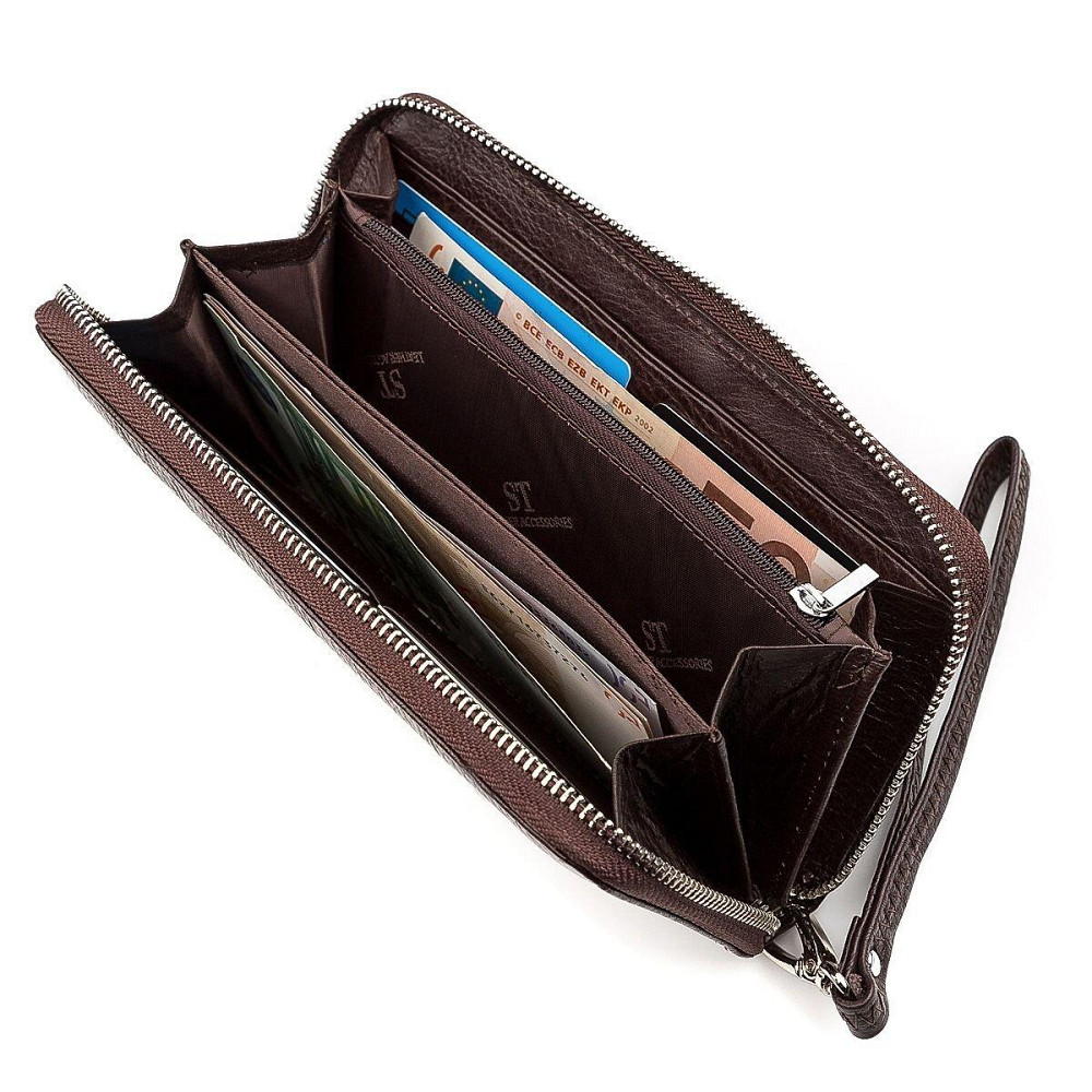 Кошелек женский ST Leather 18418 (ST45-2) кожа Коричневый Киев - изображение 3
