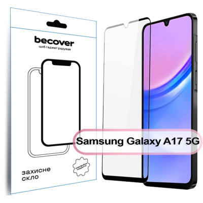 Стекло защитное BeCover Samsung Galaxy A17 5G SM-A176 Black (713732) Винница - изображение 1
