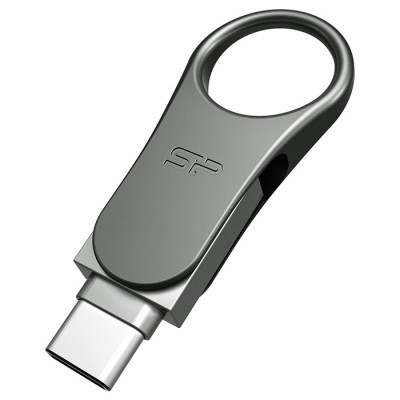 USB флеш накопичувач Silicon Power 128 GB DriveMobile C80 USB 3.1 + Type-C Silver (SP128GBUC3C80V1S) Вінниця - фото 3