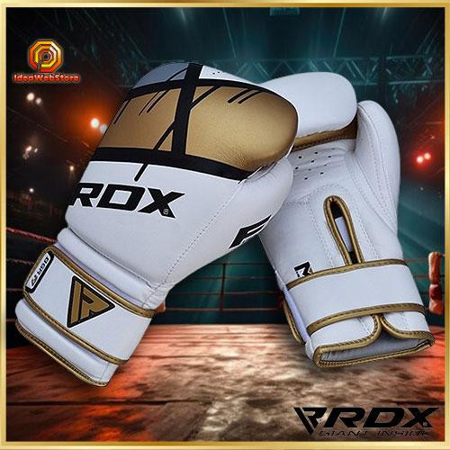 Рукавички боксерські для боксу та єдиноборств професійні оригінальні RDX Rex Leather Gold 16 унцій Київ - фото 1