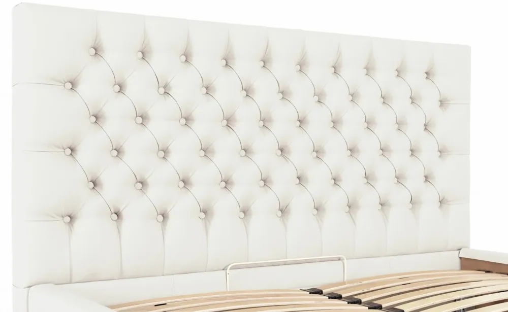 Кровать Cambridge Comfort 140 х 190 см Fly 2200 С подъемным механизмом и нишей для белья Белый Киев - изображение 6