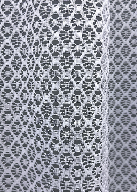 Тюль сетка цвет холодный белый 1589т Киев - изображение 4