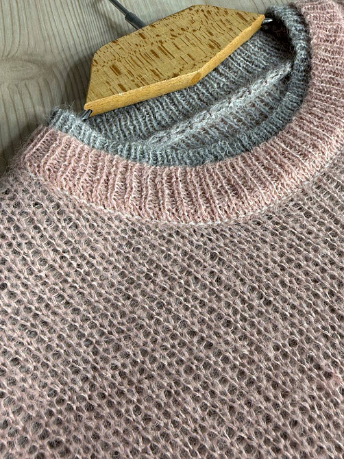 Светр жіночий A-N 8096 двошаровий в’язаний павутинка, рожевий, one size Київ - фото 12