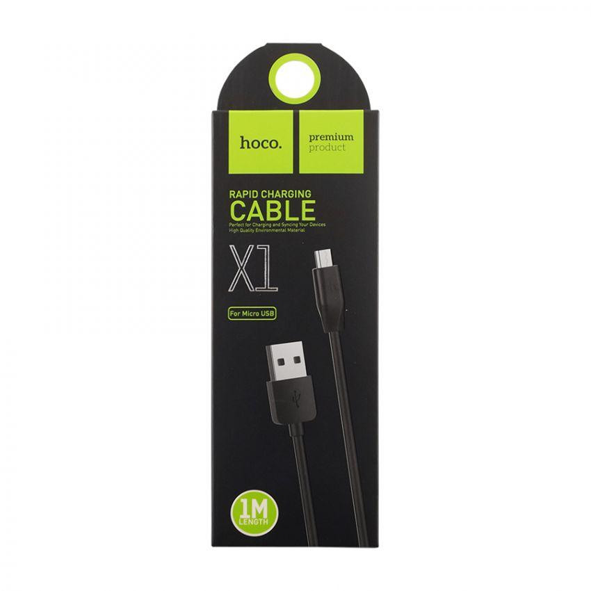 Провод HOCO Micro USB X1 1м Black Київ - фото 2
