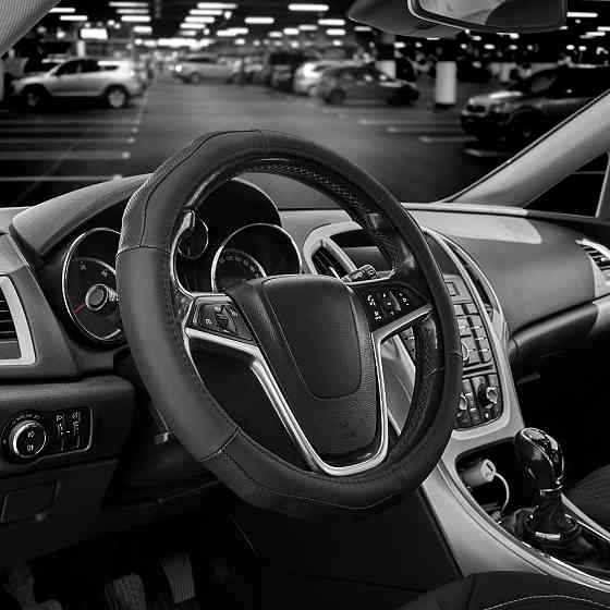 Чехол на руль Carlife 37-39см, кожа, черный SW245M Львов