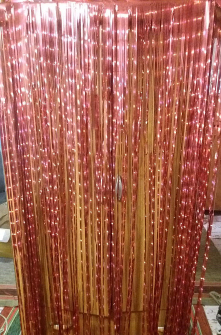 Дождик штора с голограммой 2 м на 1 м красный Киев - изображение 7