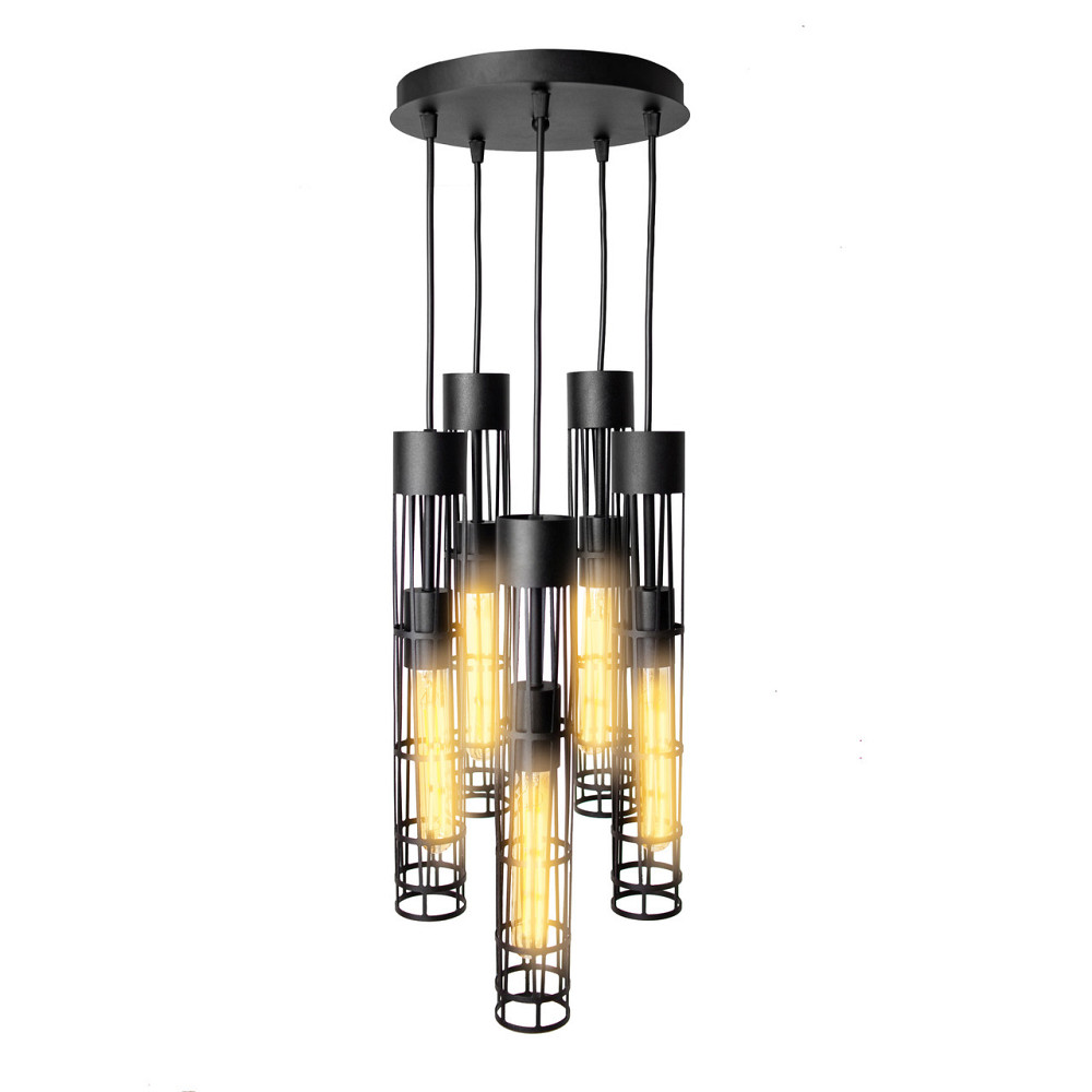 Cветильник лофт подвесной Е27-5 Flow NL 6040-5R BK Киев - изображение 1