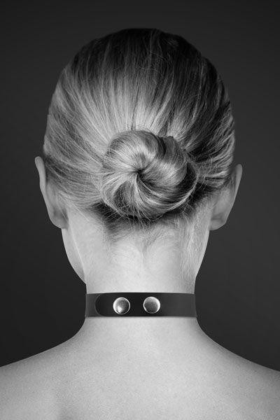 Чокер зі стразами Bijoux Pour Toi - SLAVE, натуральна шкіра Sex Aura Київ - фото 2