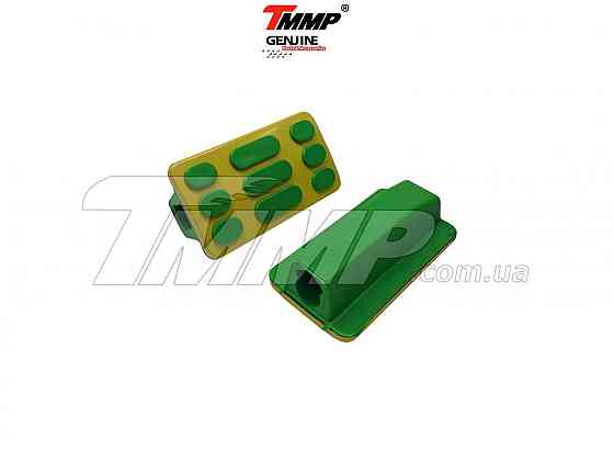 Резинки подножек водителя мопед Дельта (салатневые, металл-жёлтый) Мукачево