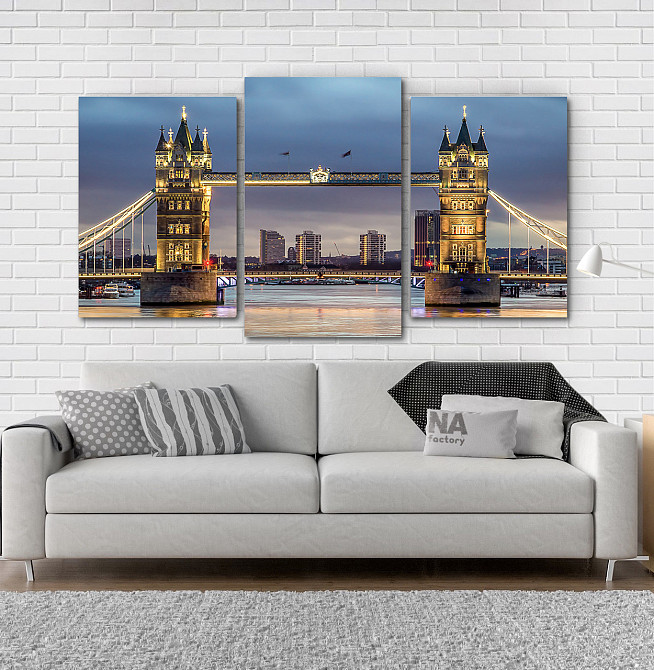 Модульна картина Нічний Лондон (53х100см) Art-28_3 Київ - фото 2