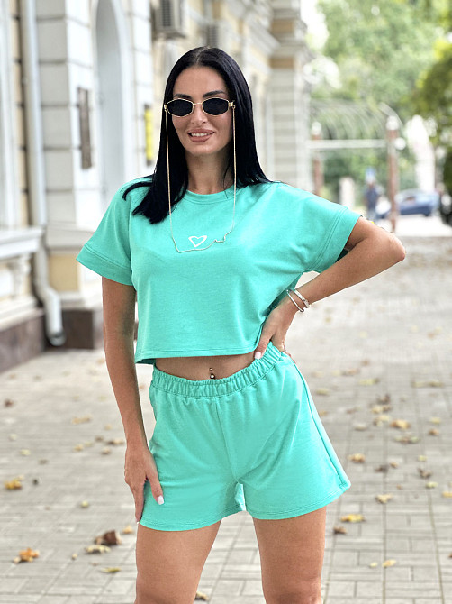 Трикотажний літній костюм шорти і футболка "Carter"| Норма і батал Київ - фото 2